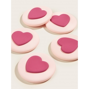 愛心圓形超柔粉撲